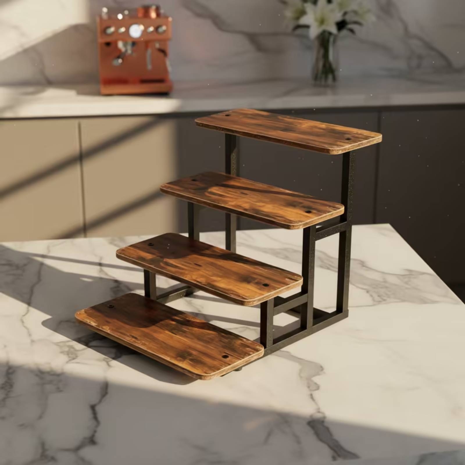 4-Tier Display Stand Tabletop  – Display Risers Set Bewertung und Preis