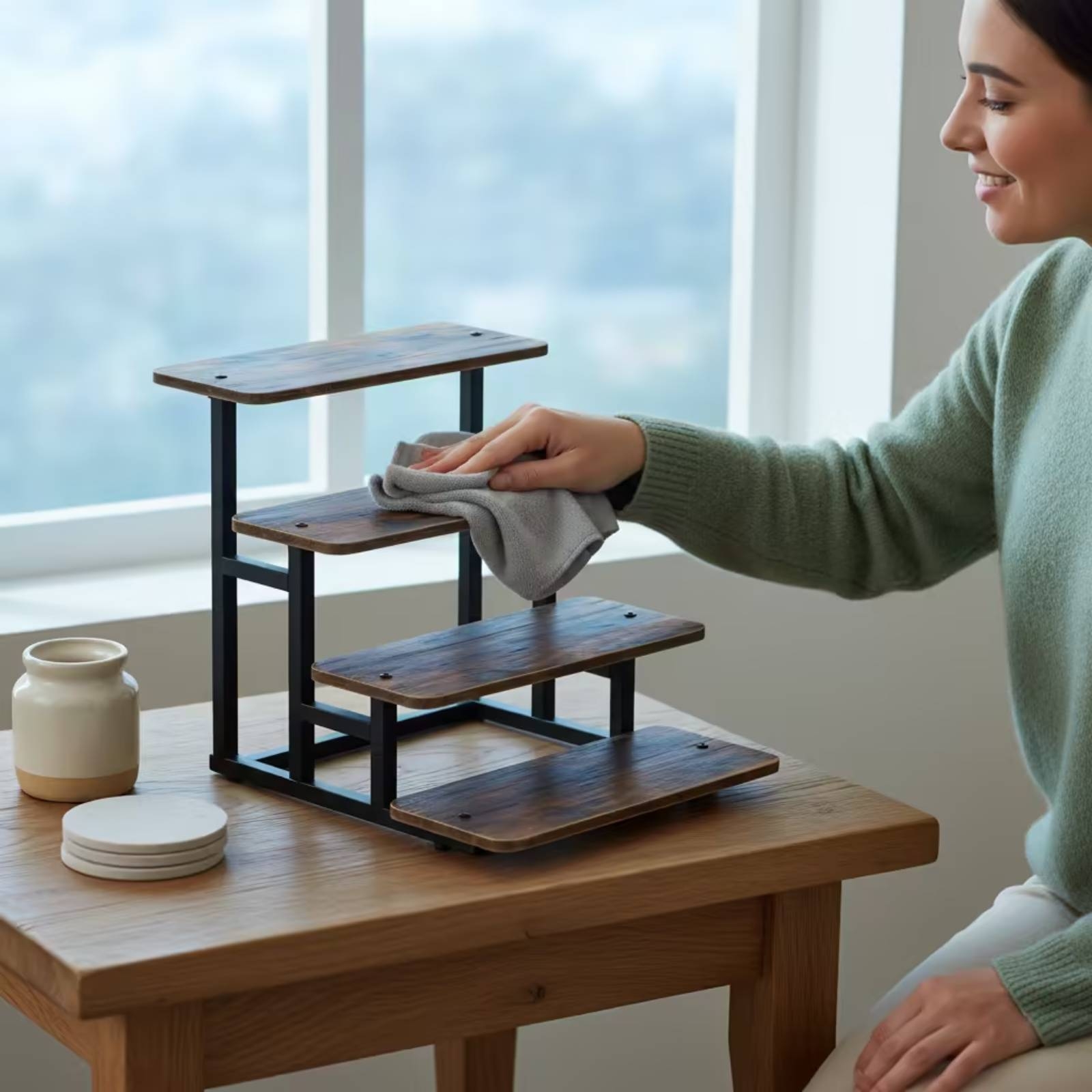 4-Tier Display Stand Tabletop  – Display Risers Set Bewertung und Preis