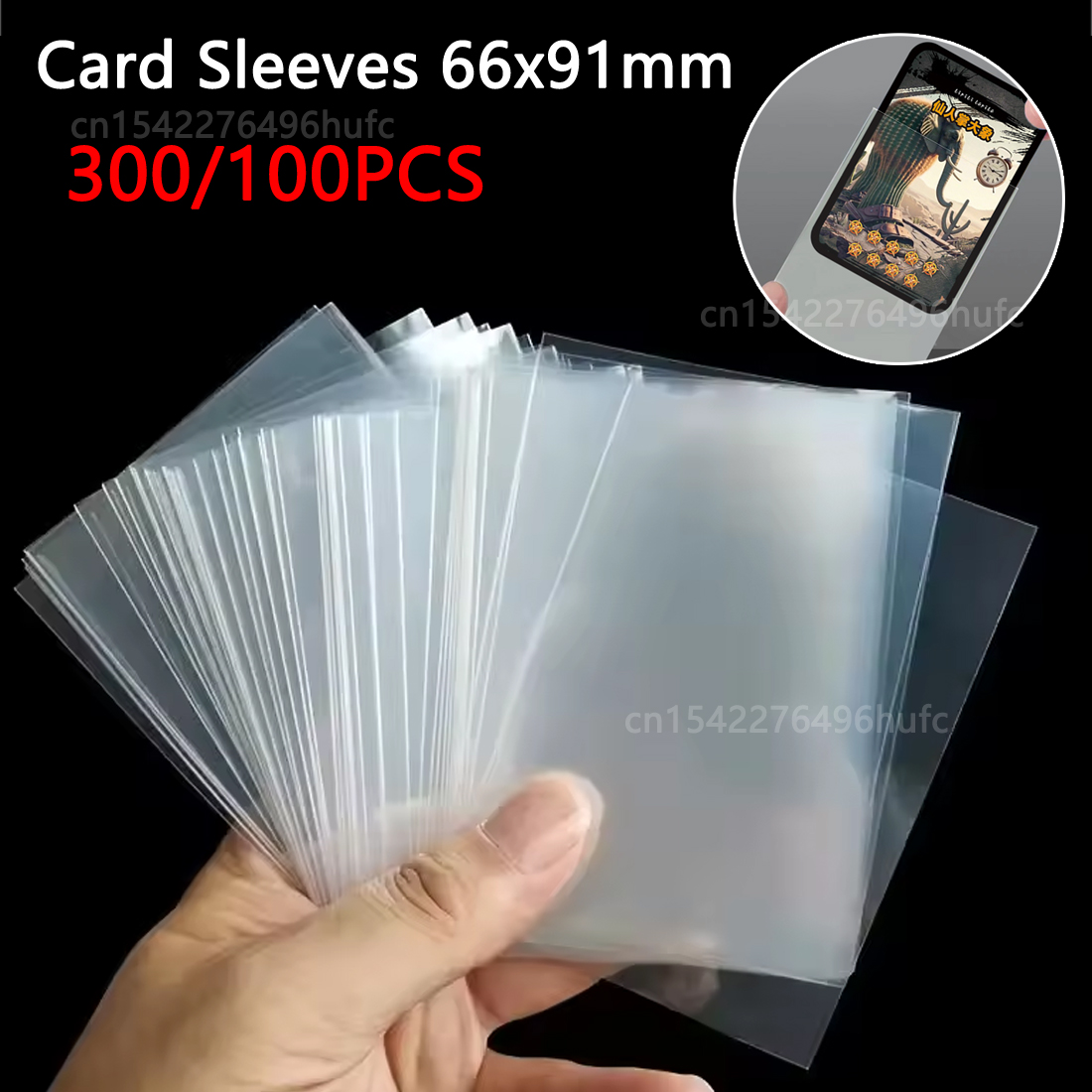 300/100Pcs 66*91mm Card Sleeve – Card Penny Sleeve Bewertung und Preis
