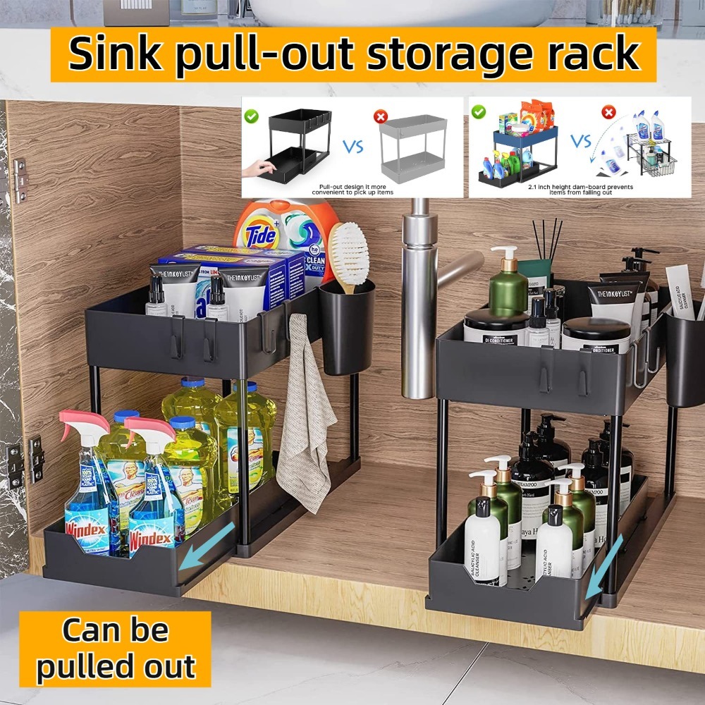 2-Tier Pull Out Under Sink Org – Pop Display Shelf Bewertung und Preis