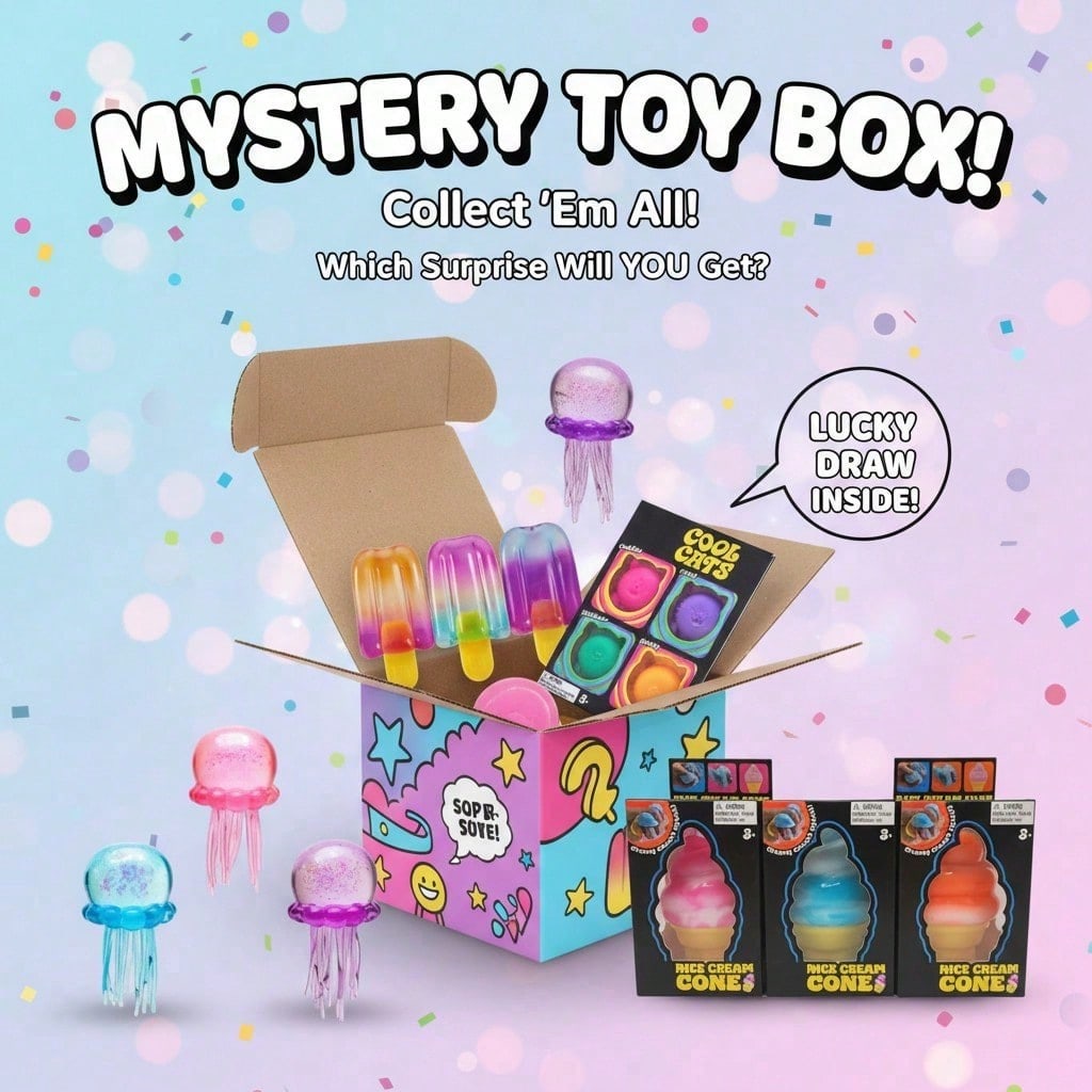 100+ Pieces Assorted Squishy F – Mystery Box Blind Bag Bewertung und Preis