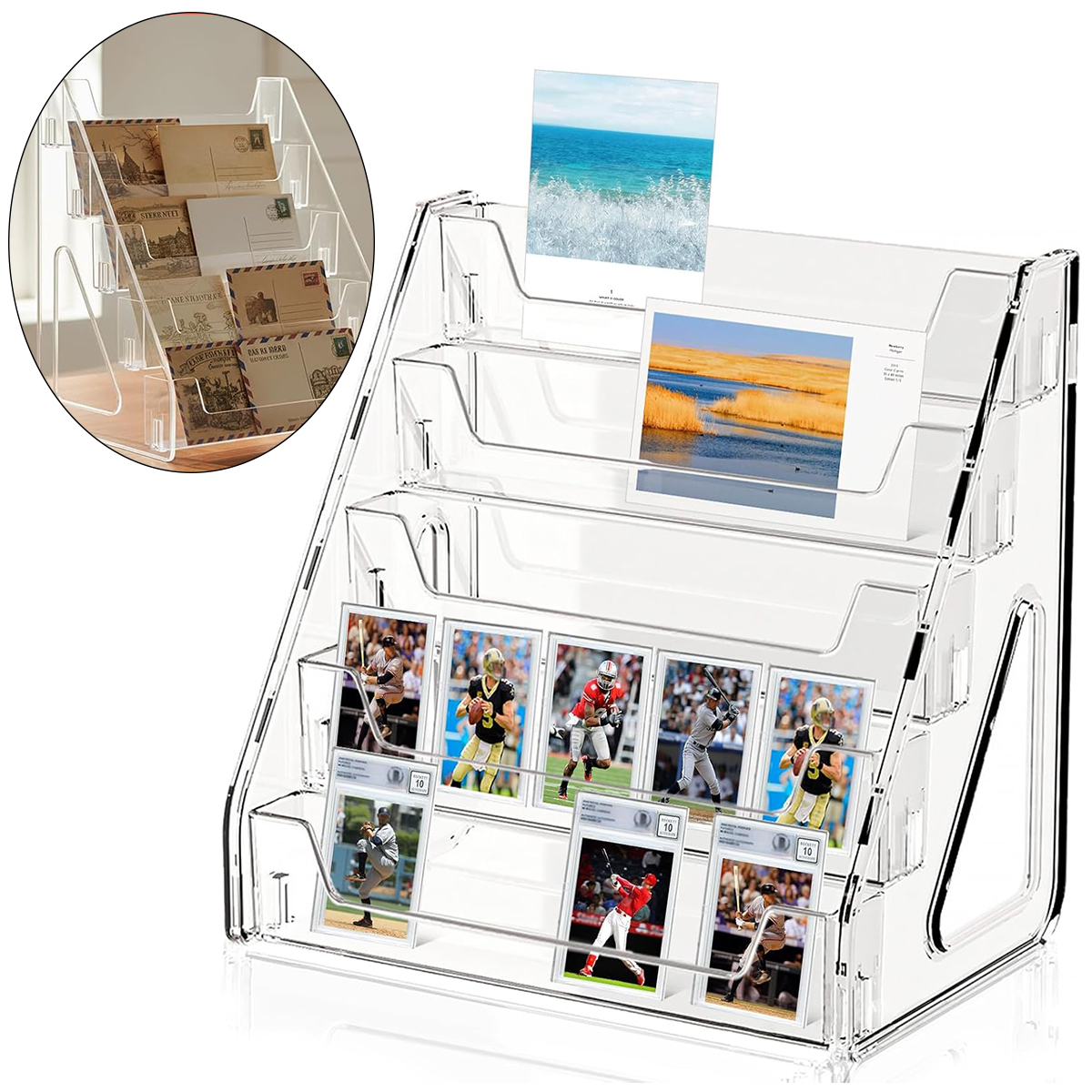 5-Tier Clear Acrylic Card Disp – Graded Card Display Bewertung und Preis