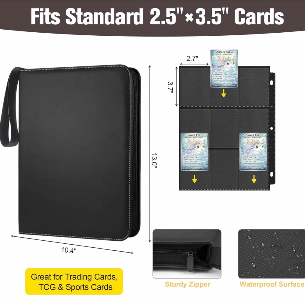 900 Pockets Card Binder Album  – Pokemon Binder Card Bewertung und Preis