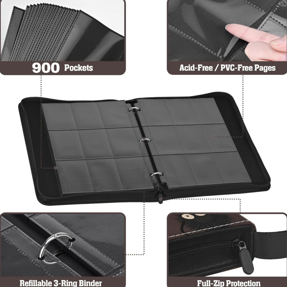 900 Pockets Card Binder Album  – Pokemon Binder Card Bewertung und Preis